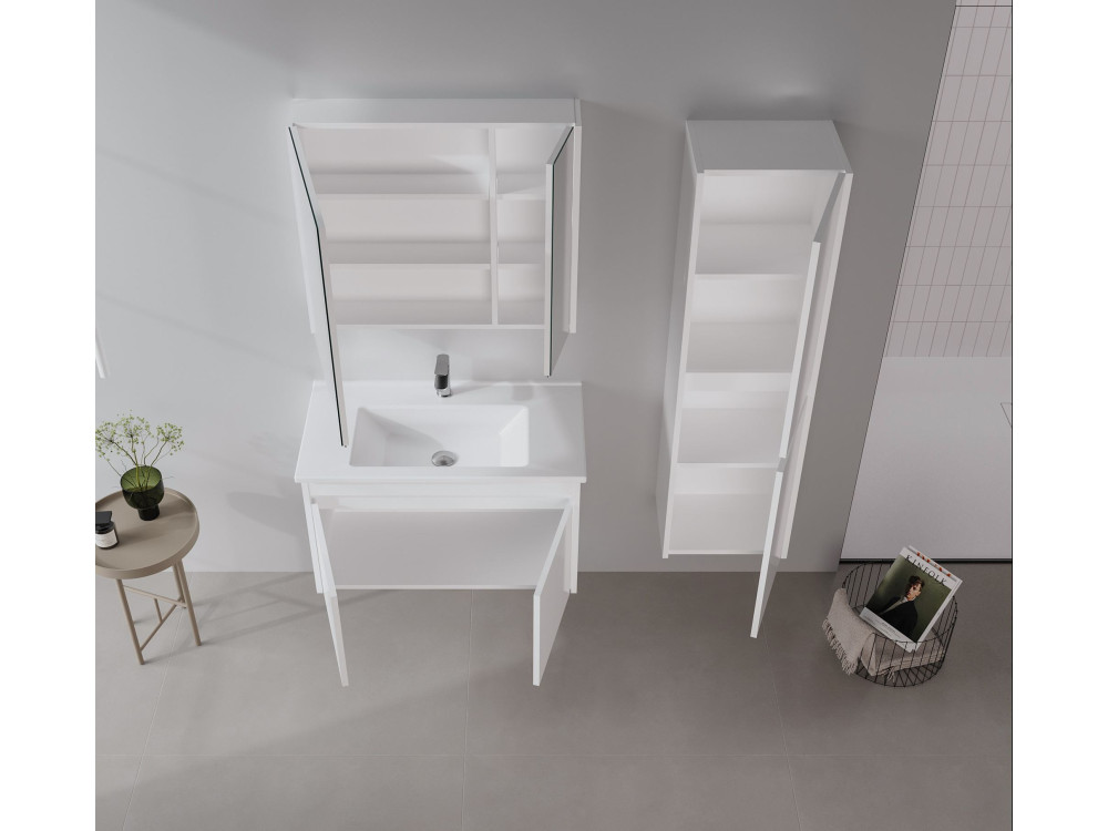 Wastafelmeubel "Arno 85" - 85 x 45 x 52 cm - Wit