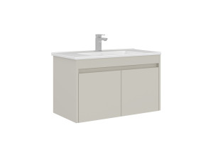 Wastafelmeubel "Arno 85" - 85 x 45 x 52 cm - Cashmere