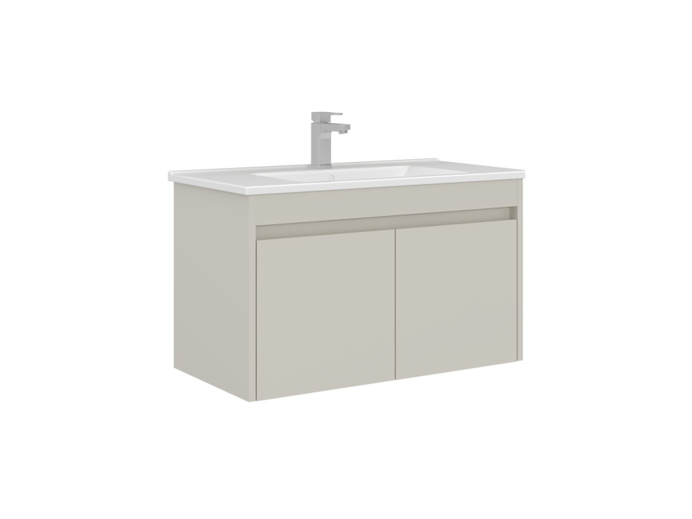 Wastafelmeubel "Arno 85" - 85 x 45 x 52 cm - Cashmere