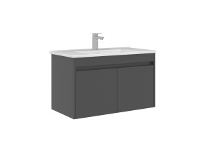Wastafelmeubel "Arno 85" - 85 x 45 x 52 cm - Grijs