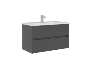 Wastafelmeubel "Arno 85" - 85 x 45 x 52 cm - Antraciet
