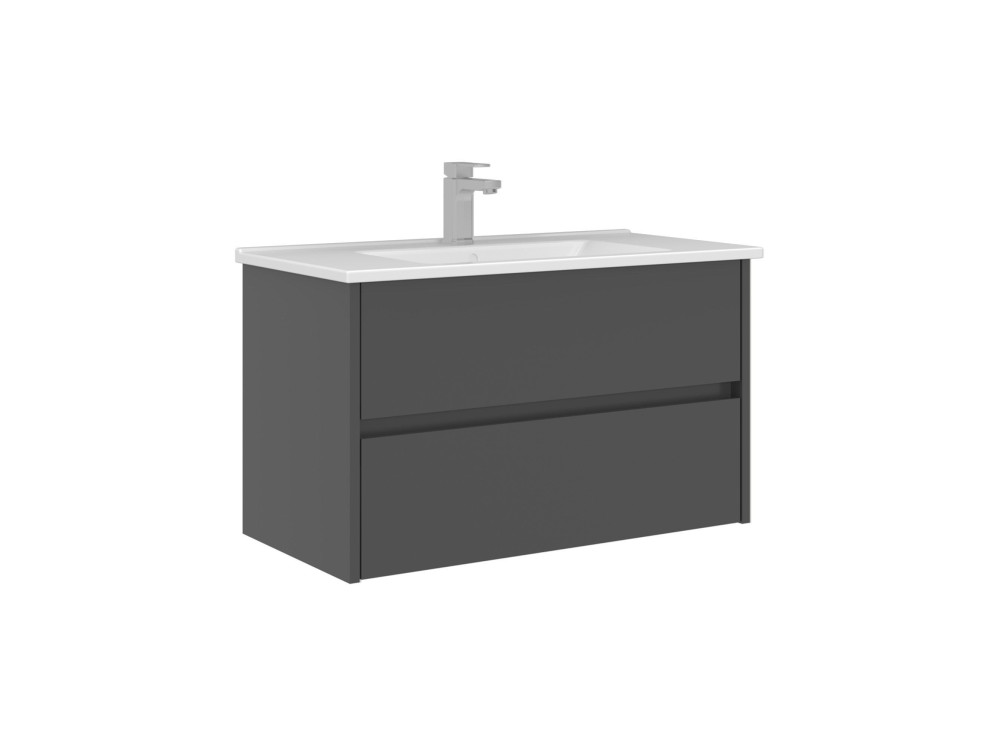 Wastafelmeubel "Arno 85" - 85 x 45 x 52 cm - Antraciet