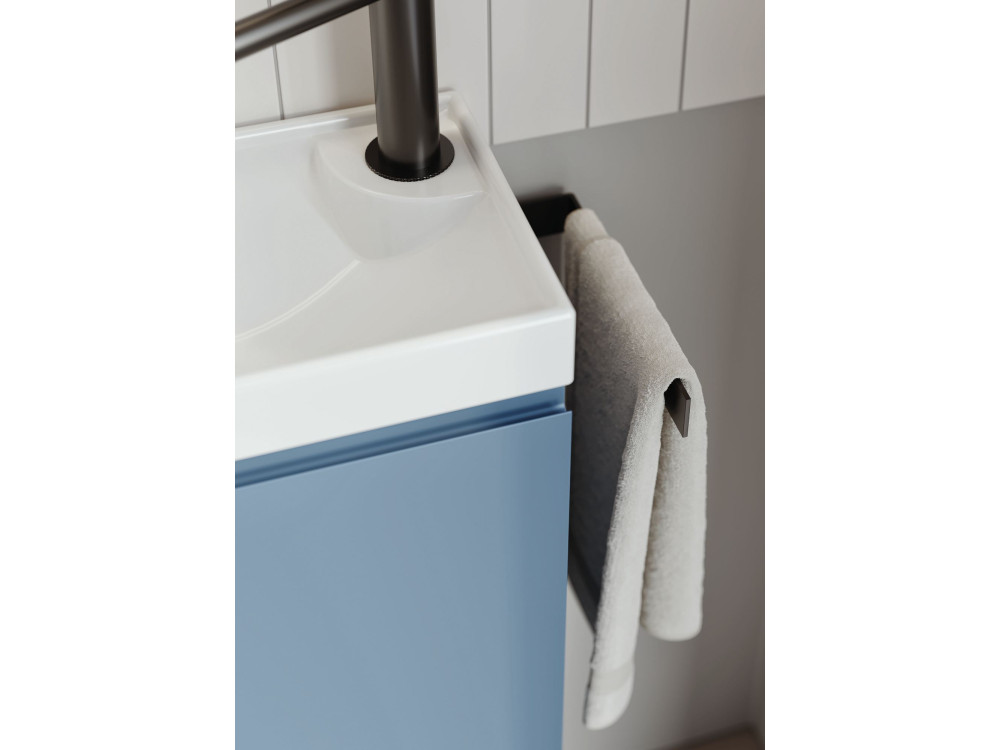 Wastafelmeubel met spiegel (2-delig) "Ferla 110" - 110 x 22 x 45 cm - Matte Blue