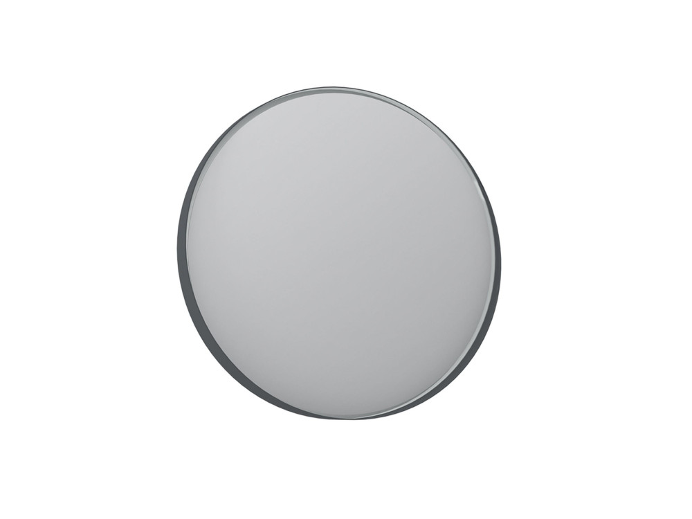 Decoratieve houten spiegel "Moonlight 90 v2" - 90 x 7 x 90 cm - mat antraciet