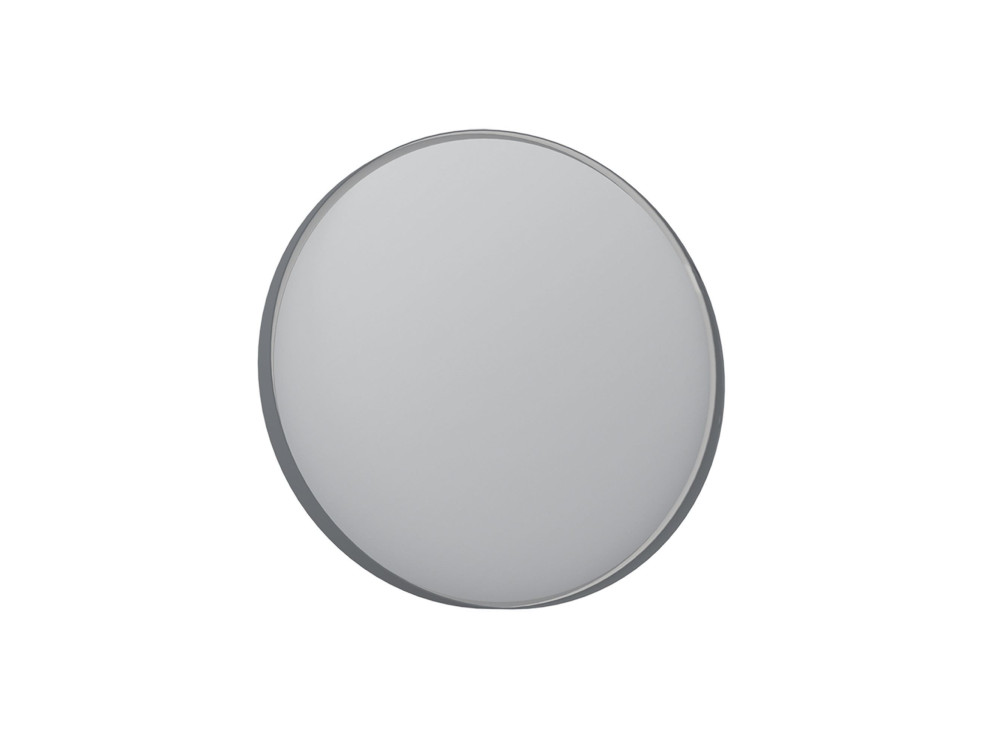 Decoratieve houten spiegel "Moonlight 90 v2" - 90 x 7 x 90 cm - Matgrijs