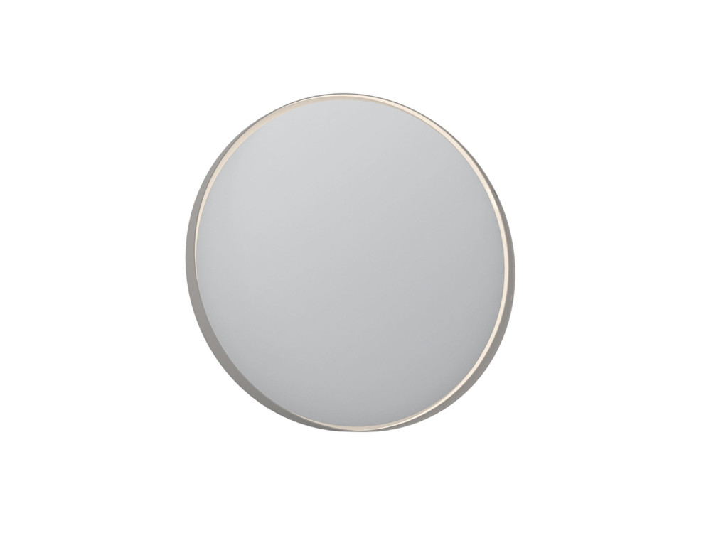 Decoratieve houten spiegel "Moonlight 90 v2" - 90 x 7 x 90 cm - Matte Mink