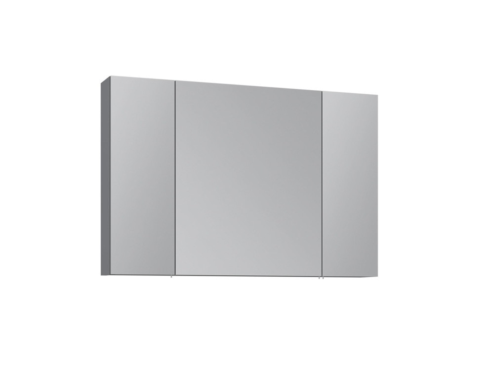 Badkamermeubel met spiegel "Nuvola 100 v2" - 97 x 16 x 66 cm - Grijs