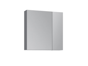 Badkamermeubel met spiegel "Nuvola 60 v2" - 66 x 16 x 60 cm - Grijs
