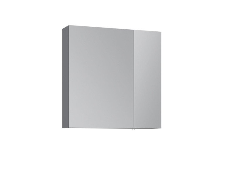 Badkamermeubel met spiegel "Nuvola 60 v2" - 66 x 16 x 60 cm - Grijs
