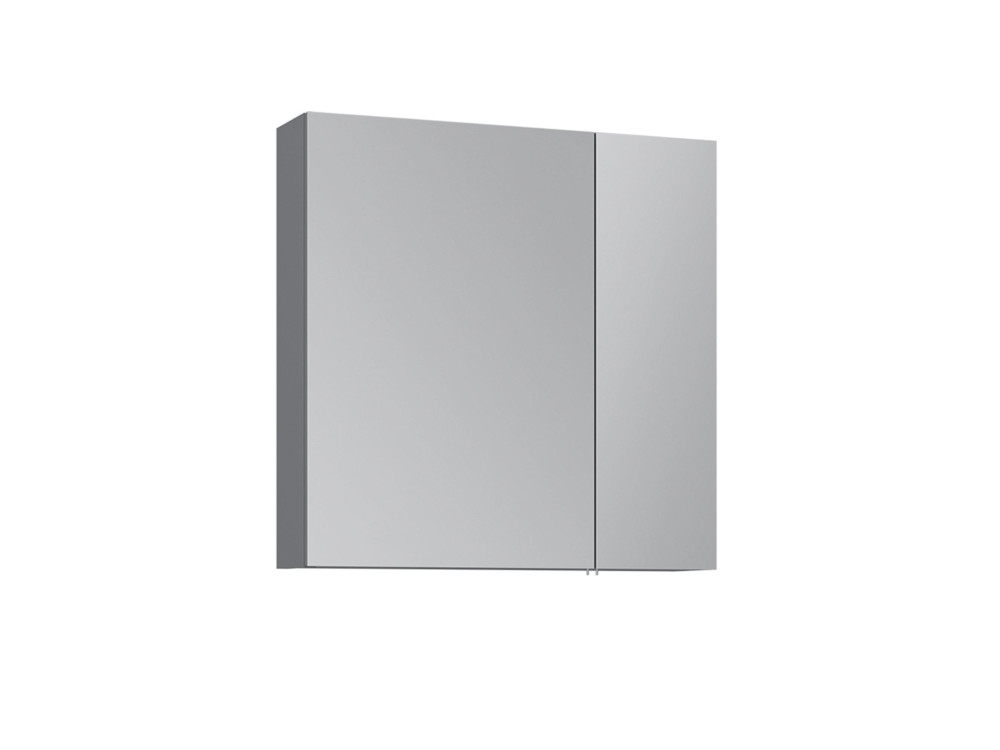 Badkamermeubel met spiegel "Nuvola 60 v2" - 66 x 16 x 60 cm - Grijs