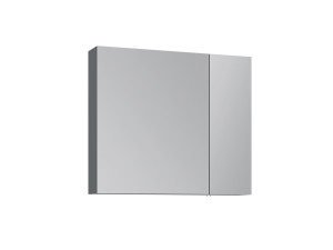 Badkamermeubel met spiegel "Nuvola 80 v2" - 75 x 16 x 66 cm - Antraciet