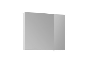 Badkamermeubel met spiegel "Nuvola 80 v2" - 75 x 16 x 66 cm - Wit