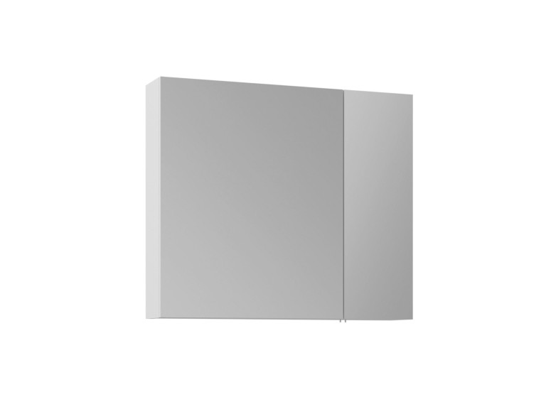 Badkamermeubel met spiegel "Nuvola 80 v2" - 75 x 16 x 66 cm - Wit