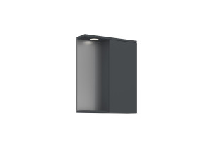 Badkamermeubel met spiegel "Purus 55" - 56 x 18 x 68 cm - Mat antraciet