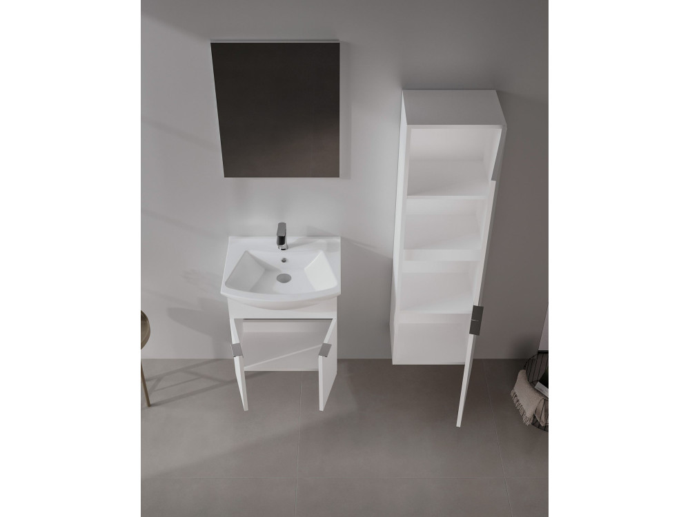 Decoratieve houten spiegel "Purus 55" -  cm - Transparant