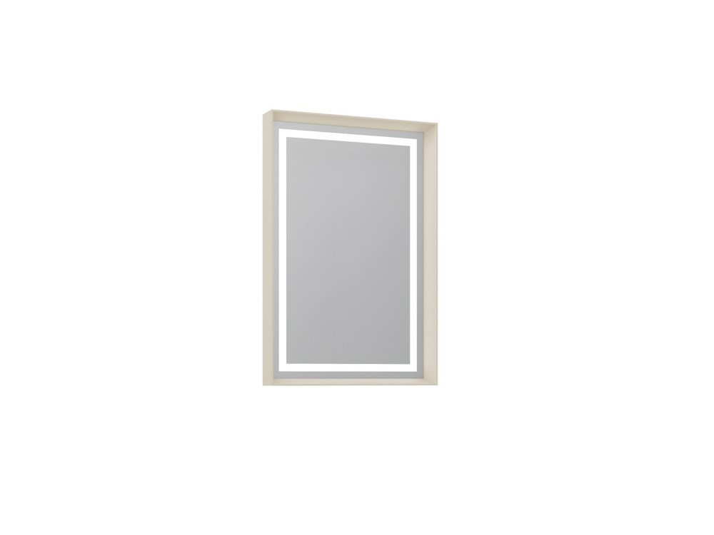 Decoratieve houten spiegel "Craft 60 x 90 v2" - 60 x 10 x 90 cm - Matte Mink