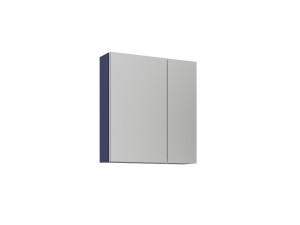 Badkamermeubel met spiegel "Bari 60" - 60 x 16 x 66 cm - mat marineblauw