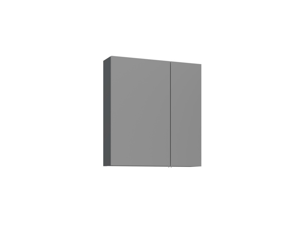 Badkamermeubel met spiegel "Bari 60" - 60 x 16 x 66 cm - Mat antraciet