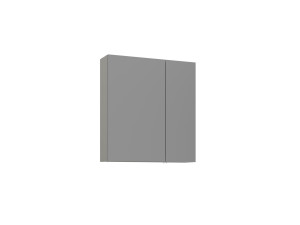 Badkamermeubel met spiegel "Bari 60" - 60 x 16 x 66 cm - Mat Cashmere