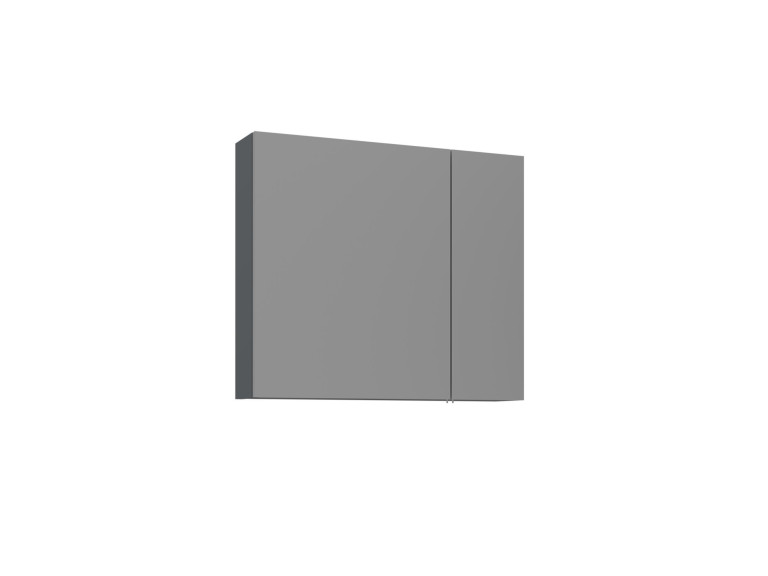Badkamermeubel met spiegel "Bari 80" - 75 x 16 x 66 cm - Mat antraciet