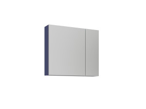 Badkamermeubel met spiegel "Bari 80" - 75 x 16 x 66 cm - Mat marineblauw