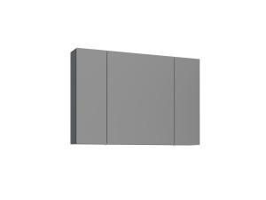 Badkamermeubel met spiegel "Bari 100" - 97 x 16 x 66 cm - Mat antraciet