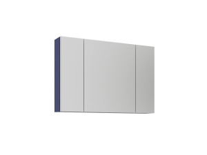 Badkamermeubel met spiegel "Bari 100" - 97 x 16 x 66 cm - mat marineblauw