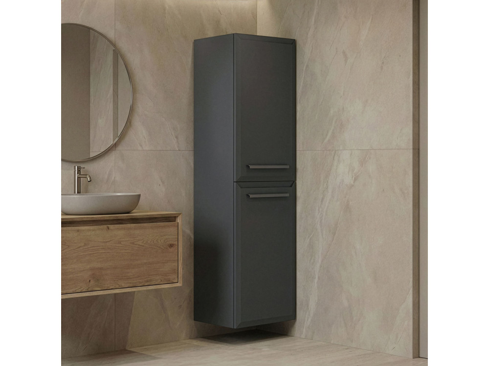 Badkamerkast "Nuvola 40 v3" - 40 x 32 x 138 cm - Antraciet