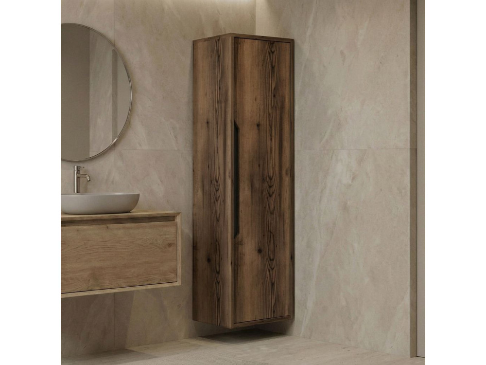 Badkamerkast "Galia 40" - 40 x 30 x 138 cm - Dark Walnut