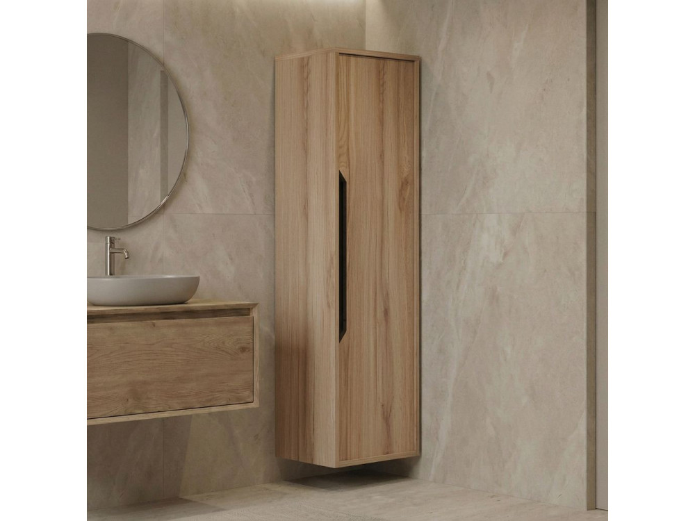 Badkamerkast "Galia 40" - 40 x 30 x 138 cm - Eiken