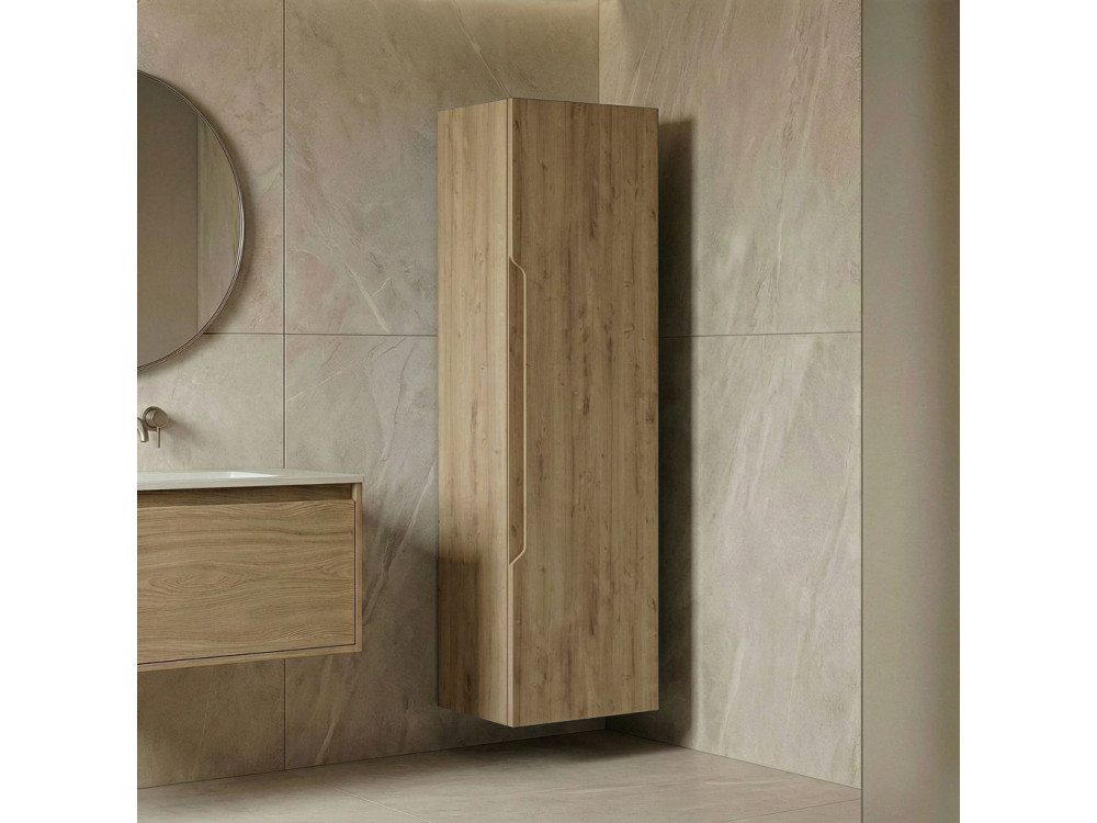 Badkamerkast "Messina 40" - 40 x 32 x 138 cm - Eiken