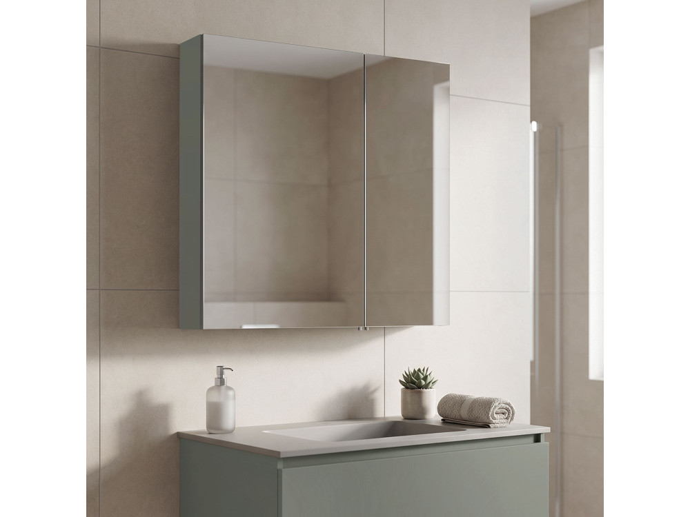 Badkamerkast "Bari 60" - 60 x 16 x 66 cm - Matgroen