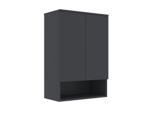 Badkamerkast "Bosco Lume 70" - 70 x 36 x 100 cm - Mat antraciet