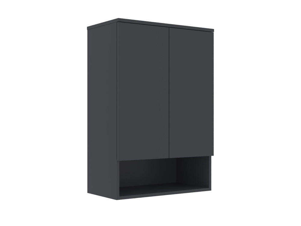 Badkamerkast "Bosco Lume 70" - 70 x 36 x 100 cm - Mat antraciet