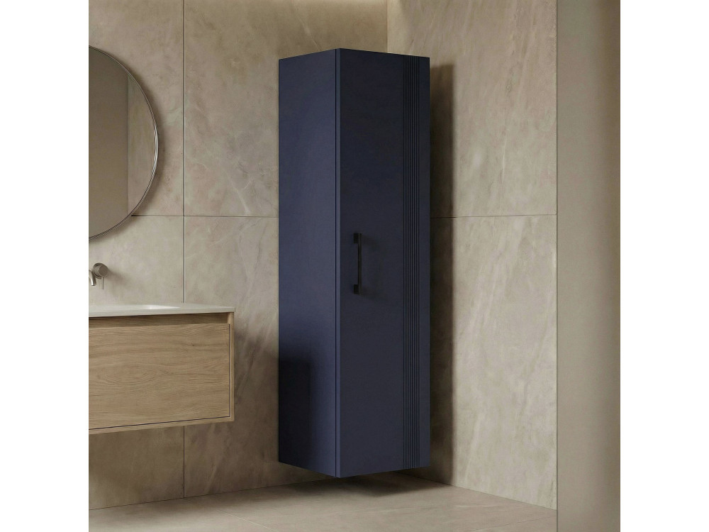 Badkamerkast "Bari 40" - 40 x 32 x 138 cm - Mat marineblauw