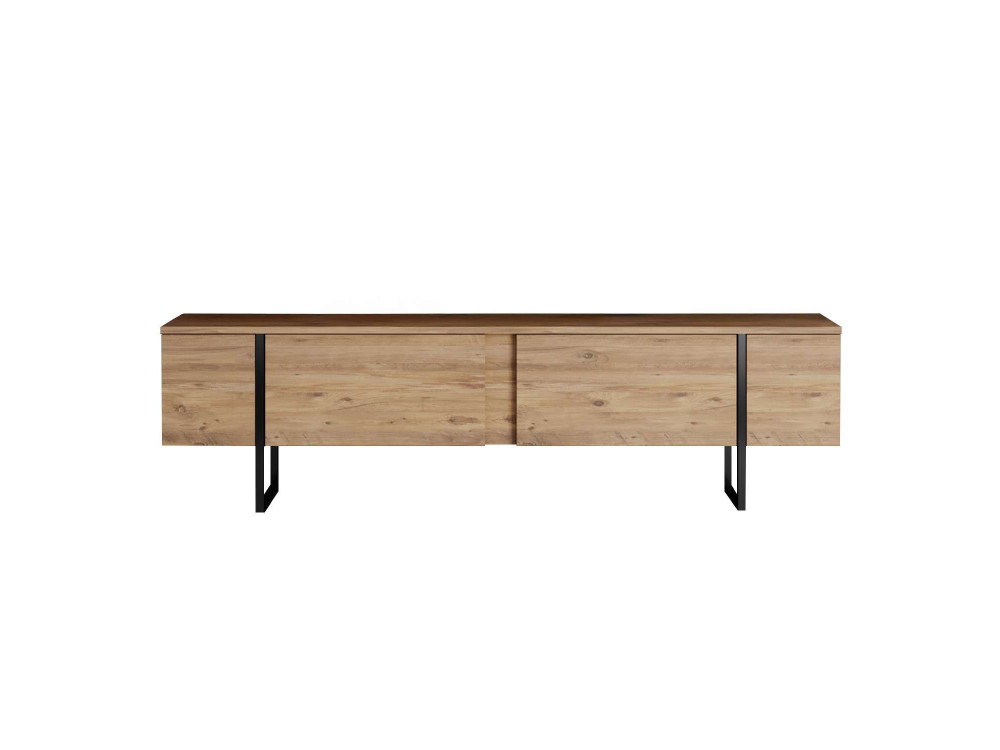Luxe" houten TV-meubel - 180 x 30 x 50 cm - Bruin
