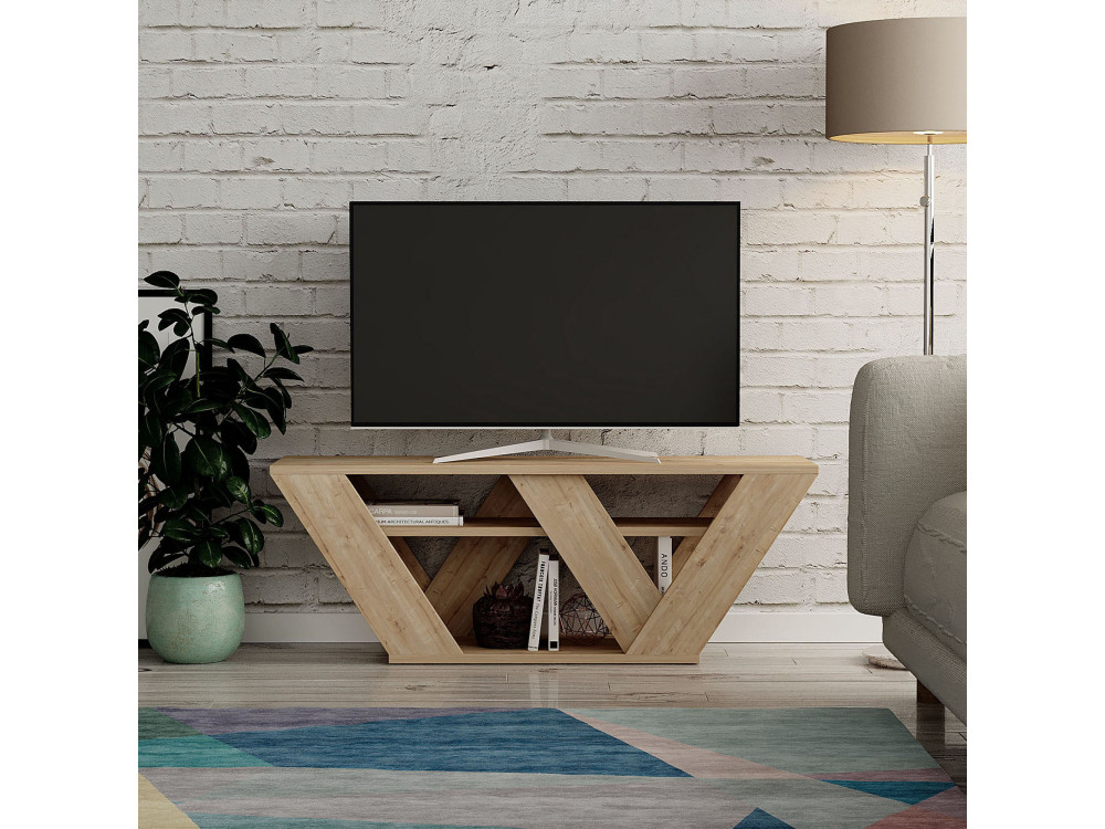 Houten TV-meubel "Pipralla" - 110 x 30 x 40 cm - Eik