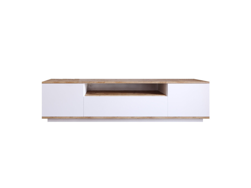 FR7" houten TV-meubel - 180 x 44 x 44 cm - Atlantic PineWit