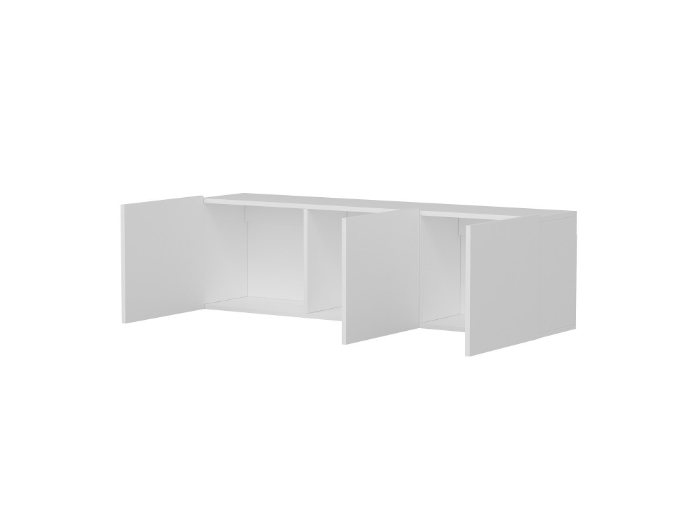 Wit" houten TV-meubel - 150 x 31 x 44 cm - Wit