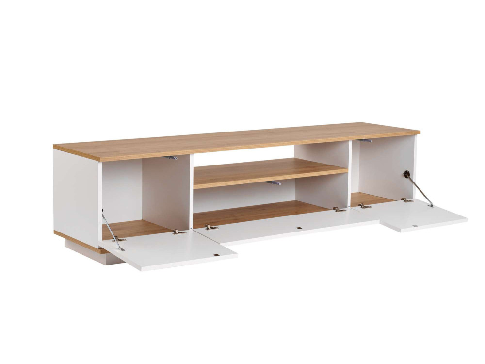 Houten TV-meubel "Veramont" - 180 x 44 x 44 cm - Lichtbruin