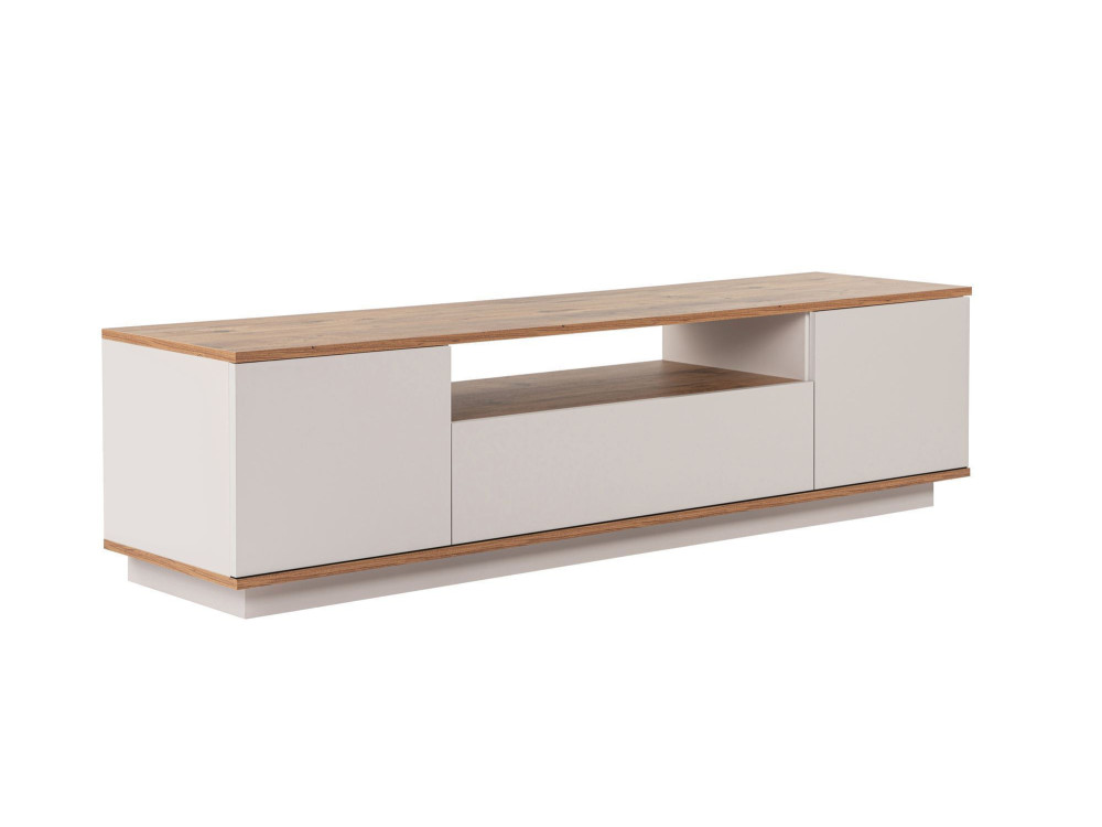 Houten TV-meubel "Veramont" - 180 x 44 x 44 cm - Crème
