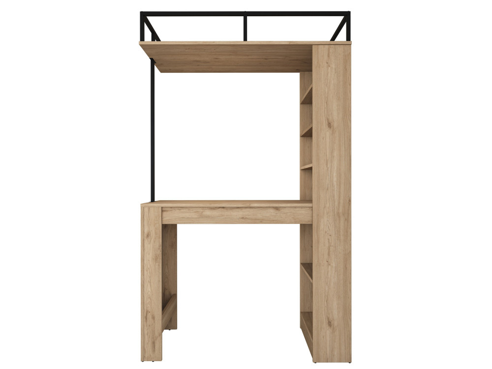 Jacob" houten eettafel met planken - 120 x 56 x 199 cm - Bruin