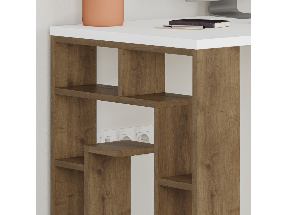 Houten bureau "Maze" 140 x 60 x 75 cm - Wit