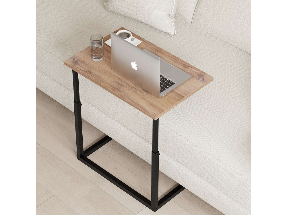 Houten bijzettafel "Sparkle" - 60 x 40 x 73 cm - Bruin