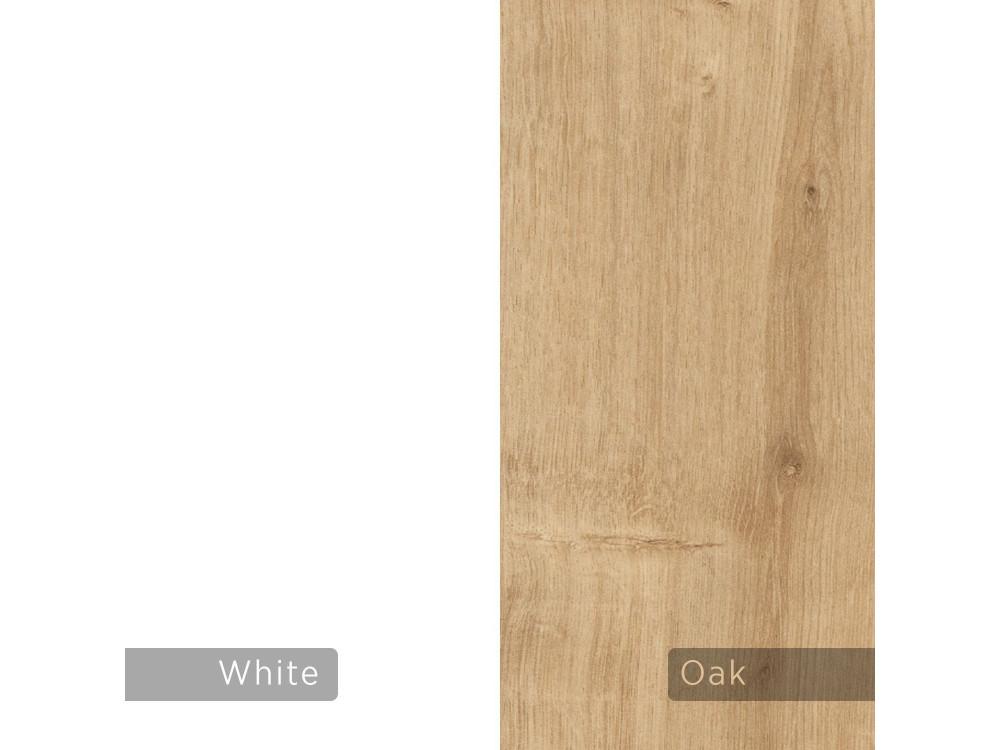 Onda" houten nachtkastje - 38 x 31 x 18 cm - Wit