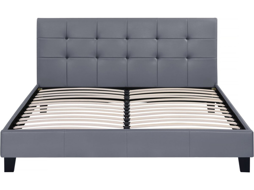 Tweepersoonsbed bed "Julia" - 140 x 190 cm - Grijs