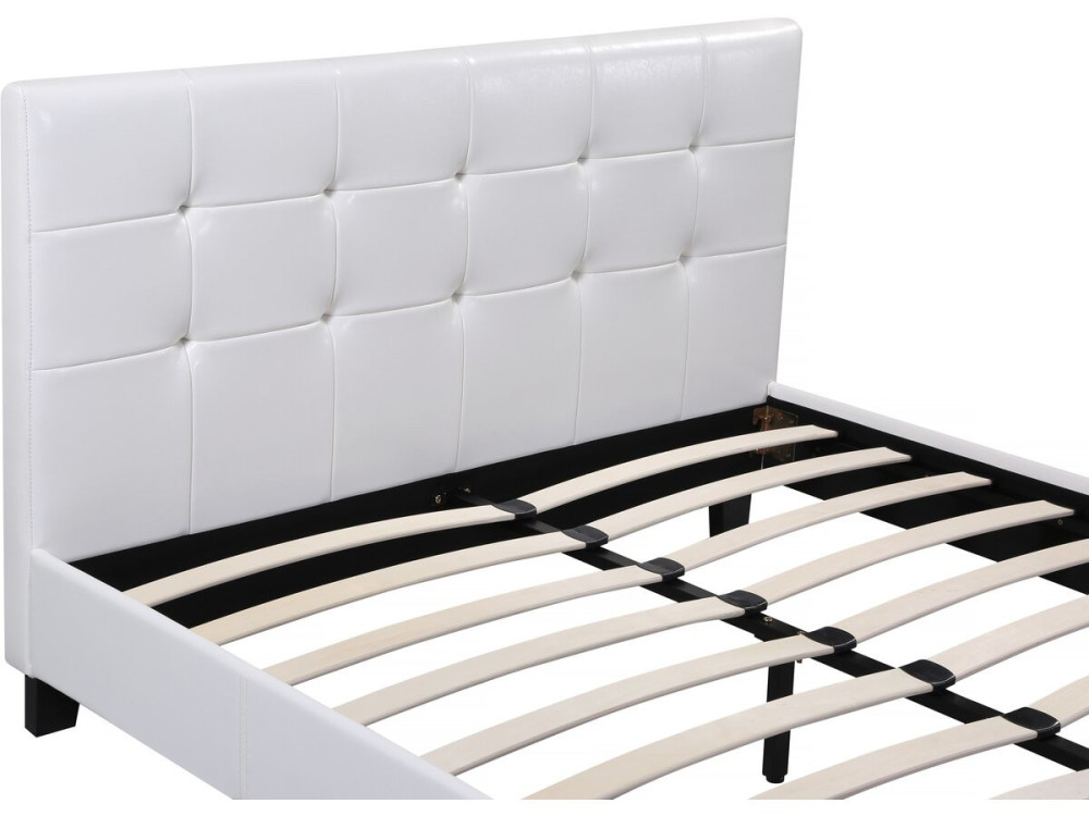 Tweepersoonsbed bed "Julia" - 140 x 190 cm - Wit