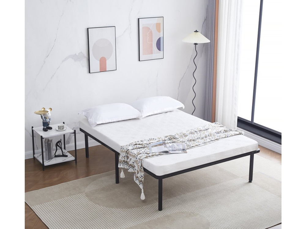Lattenbodem met frame + poten voor matras 140 x 190 cm - 26 latten