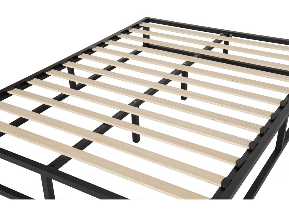 Tweepersoonsbed bedframe bed metaal 140 x 190 cm - Zwart