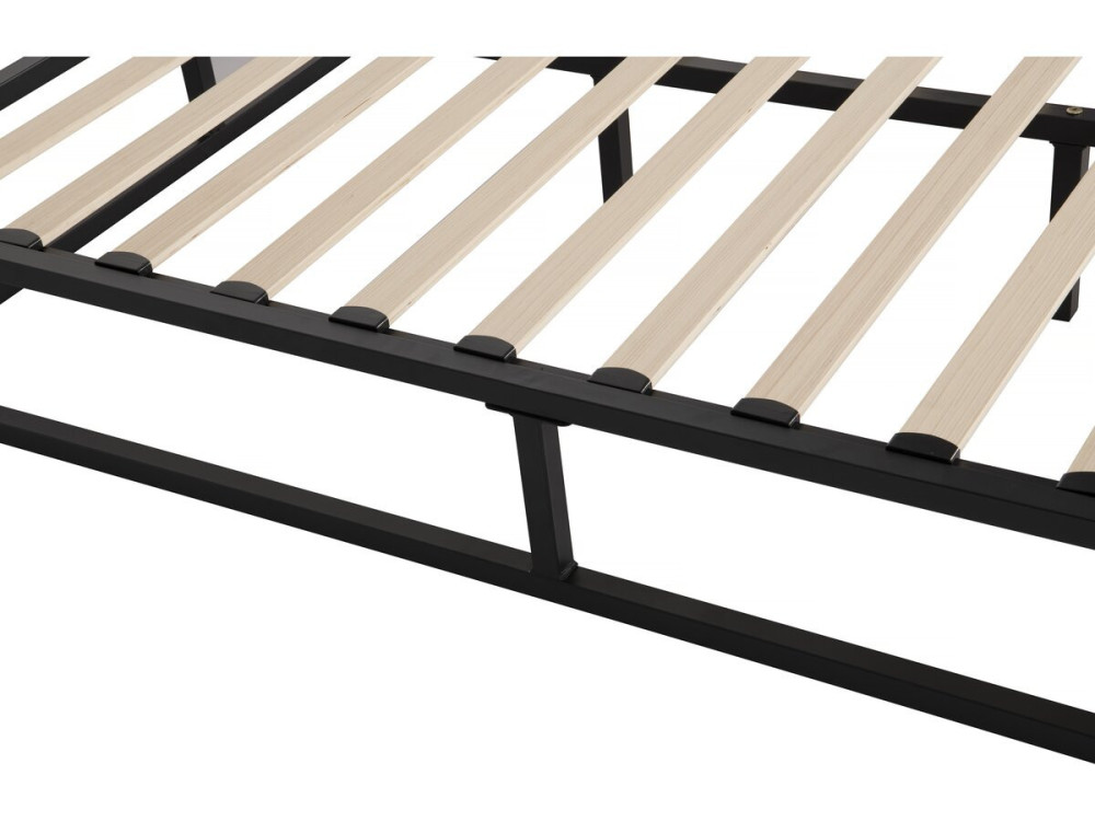 Tweepersoonsbed bedframe bed metaal 140 x 190 cm - Zwart